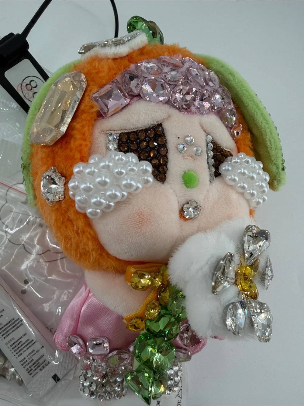 Authentic CRYBABY | OOAK Hand-Embellished Collectible 💎🌸✨ Bag Charm